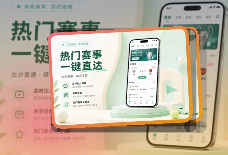 路径式引导 · 赛事App入口 · 多场赛事切换更清楚界面展示